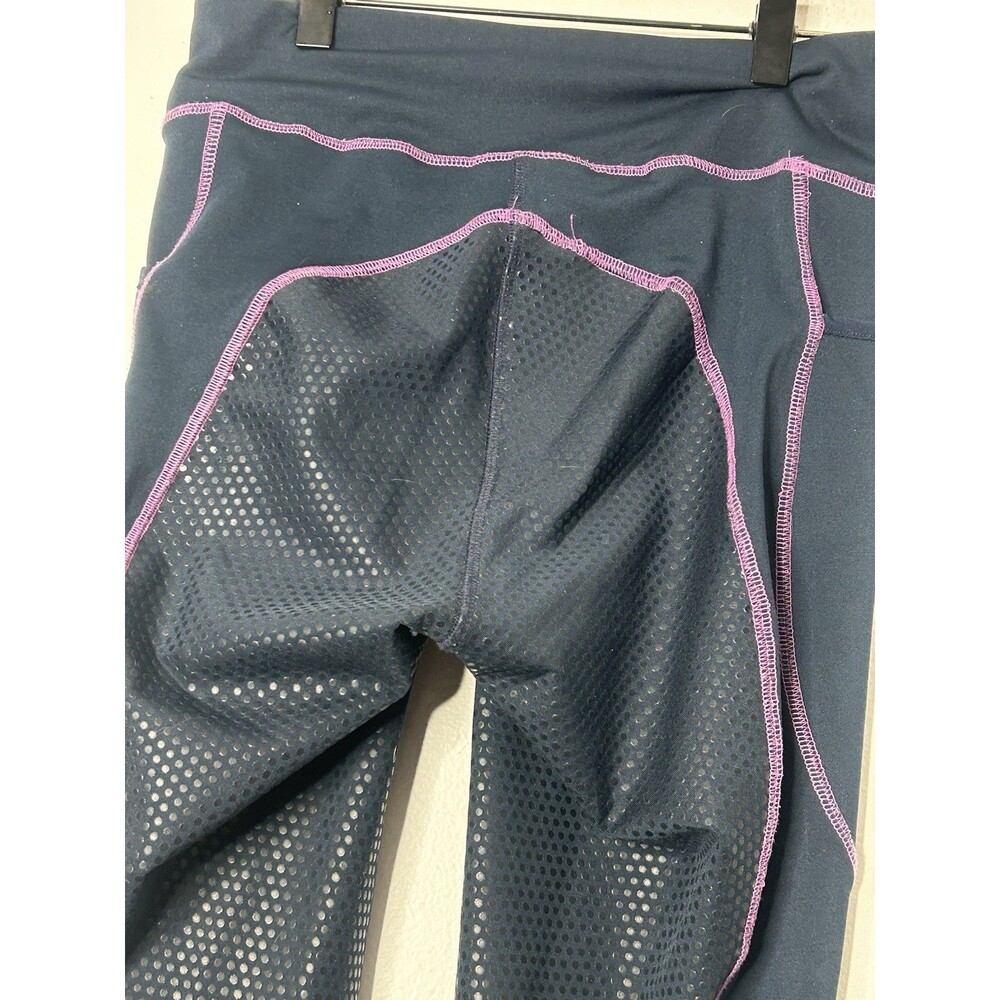 Riding Sport Dover Saddlery Leggings Navy Blue Medium Made in India Equestrian - Picture 4 of 6